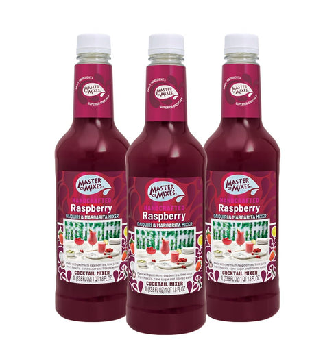 Master of Mixes Raspberry Daiquiri & Margarita Drink Mix, Ready To Use,