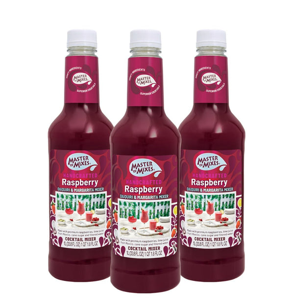 Master of Mixes Raspberry Daiquiri & Margarita Drink Mix, Ready To Use,