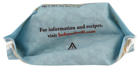 16oz (Pack 1) Bob's Red Mill Organic Old Fashioned Rolled Oats, of - Non GMO, Whole Grain, Vegan, Kosher