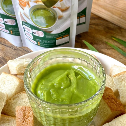 Generic (Pack 2) 130g of Thai Pandan Custard Mix Authentic Southeast Asian Coconut Jam Base Creamy Aromatic Green