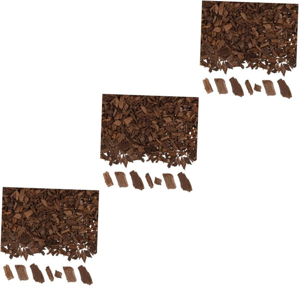 Cabilock 3 Packs Oak Chips for Wine Brewing Enhances for Home Brewing