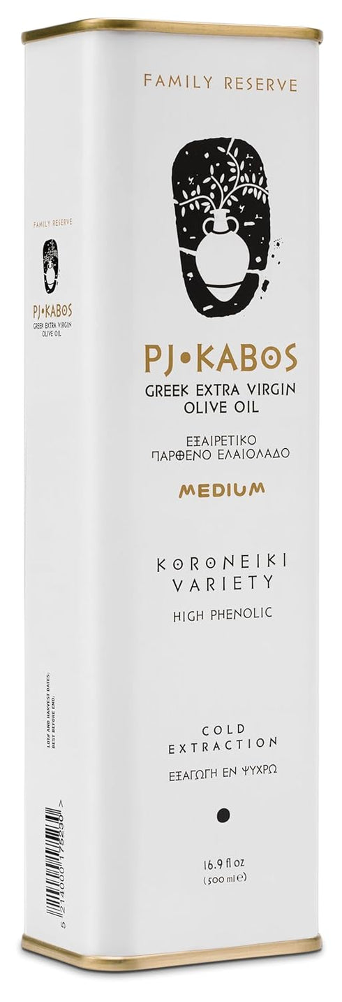 P.J. KABOS Fresh 2025/26 Harvest, High Phenolic (400+mg/kg), Natural Greek Extra Virgin