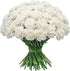 FlowerPrime 50 White Carnations - Fresh Natural Cut Flowers