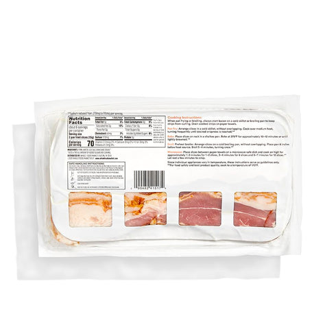 365 12 by Whole Foods Market, Reduced Sodium Uncured Center Cut Bacon, Ounce