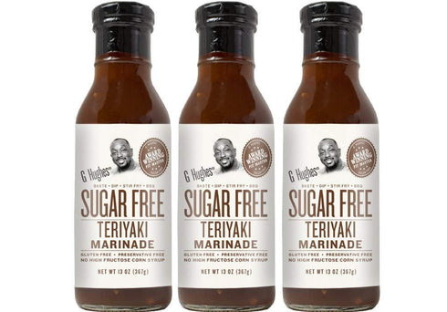 G Hughes Sugar Free Original Teriyaki Sauce 13 oz (3 Pack)