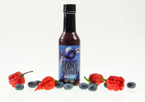 5 Pepper Joes Blueberry Carolina Reaper Hot Sauce Premium Carolina Reaper Hot Sauce Made with a Worlds Hottest Chili