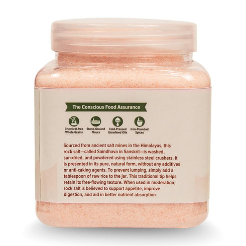 35.27 oz Conscious Food Himalayan Pink Salt, - Pure, Natural, Unrefined & Mineral-Rich, Chemical-Free Himalayan Salt