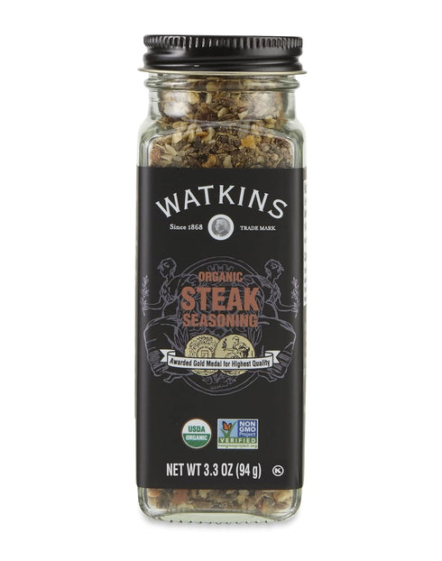 Watkins Gourmet Organic Steak Seasoning Spice Jar, 3oz