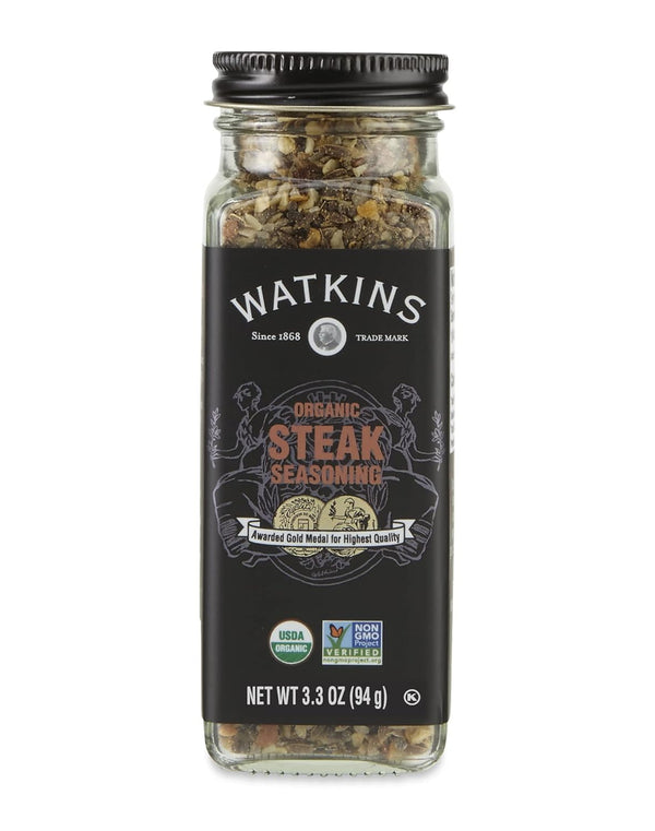 Watkins Gourmet Organic Steak Seasoning Spice Jar, 3oz