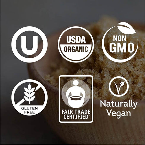 24oz, 6-Pack Wholesome Fair Trade Organic Light Brown Sugar