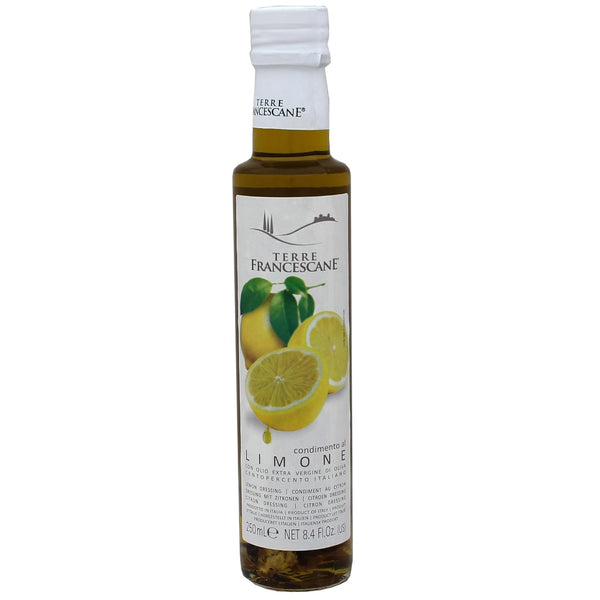 Italian Lemon Flavored Extra Virgin Olive Oil from Terre Francescane, 8.4oz, 250ml