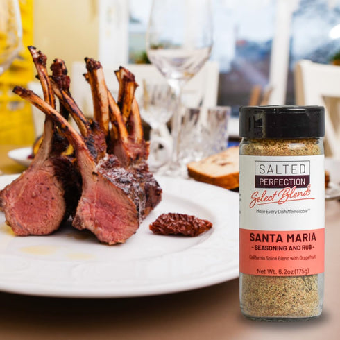 Salted Perfection Select Blends Seasoning Blend and Meat Rubs - No Additives - All Natural - (Santa Maria/Barbeque