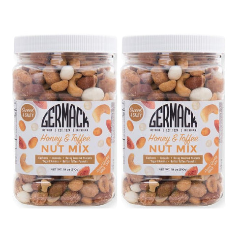 Germack - Honey Nut Toffee Nut Mix - Yogurt Raisins, Butter Toffee