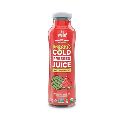 12 Pack) AllWellO Organic Cold Pressed Juice Drinks with Real Fruits and Vegetables Gluten Free Non-GMO Healthy Juices