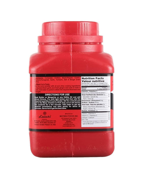 Lalah's Powder-1lb Madras Curry