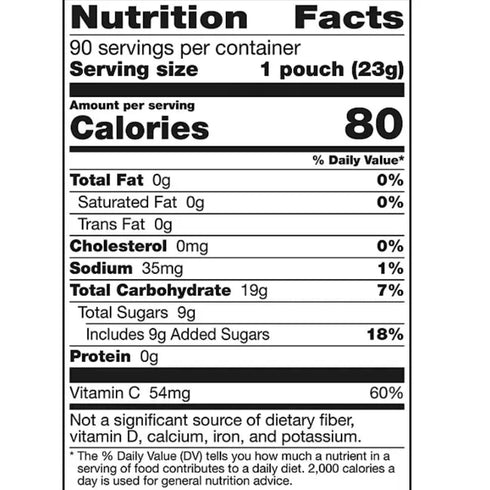Generic 0.8 oz 90 Count (1 Pack) Fruit Snacks, Assorted Flavors, Pouches