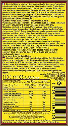 Nicolas Alziari 3.4 Oz 100ml - Cuvee Prestige Cold-Pressed Extra Virgin Olive Oil | Fl (One Aluminum Pump Bottle) |
