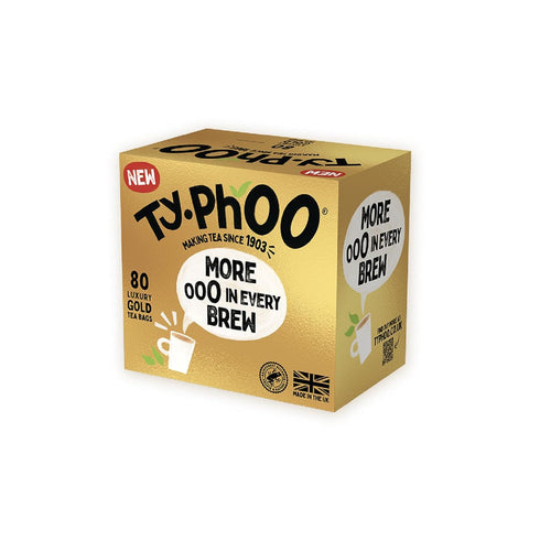 TY.PHOO 80 (Pack 4) Typhoo Gold (More In Every Brew) Luxury Tea Bags