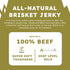 Packs Protein-Packed 2.25 (Pack 1) Bulk Beef Jerky - Brisket Jerky - Soft and Tender - All Natural - Beef Jerky Snack