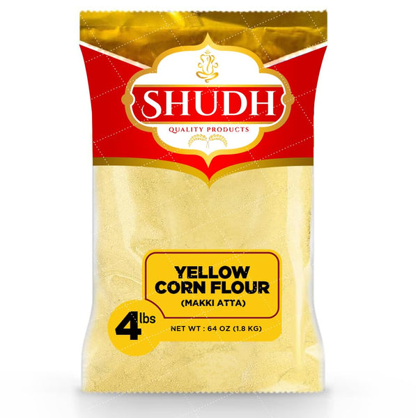 Shudh YELLOW CORN FLOUR (MAKKI ATTA) 4 LB ~ All Natural |