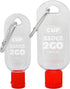By The Cup Sauce 2 Go Keychains, 1.69 Fluid Ounce and 1 Fluid Ounce Empty Mini Sauce Bottles (Sauce Not Included)