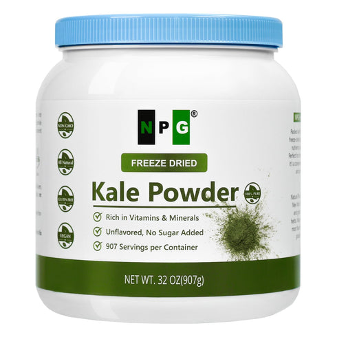 NPG Freeze-Dried Kale Powder 32 Oz (2 LB), 100% Pure, 907 servings,