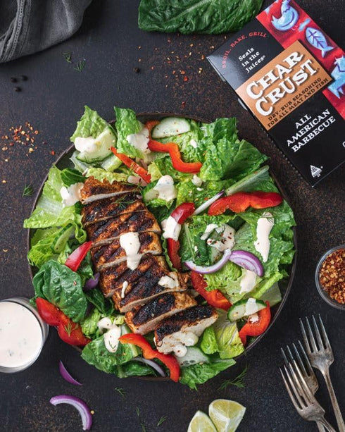 4 (Pack 6) Char Crust Dry-Rub Seasoning All American Barbecue | BBQ Spice Blend for Ribs, Chicken, Pork, Burgers