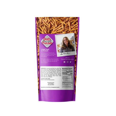 Dot's Pretzels Cinnamon Sugar Seasoned Pretzel Twists, Healthy Kids Snacks, 16oz Grocery Sized Bag
