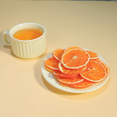100%Natural 3oz/85g Dehydrated Orange Slices Dried Orange Slices Citrus Wheels For Cocktails Garnish Slow Cookers Fruit