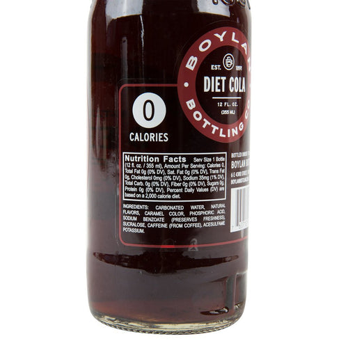 12 oz, 12 Count Boylan Diet Soda, Cane Cola, fl