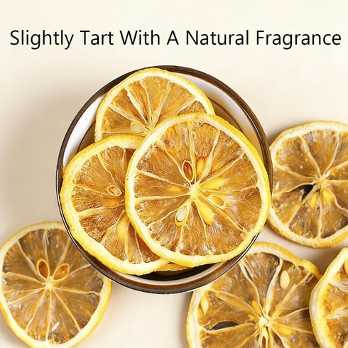 90-110 Baking3.5oz Natural Dehydrated Lemon Slices Bulk, About Slices,No Sugar Added, Sour Sweet Refreshing Citrus