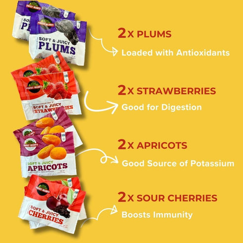 Multipack Packs, Pack (8 Pack/ 2 Perfect Delights Sun-Dried Fruits, Vegan, Healthy Snack Dried Fruits On-the-Go