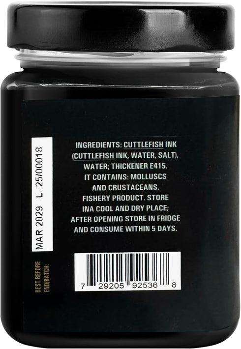 (17.6 oz) Sanniti Cuttlefish Ink Nero di Seppia | Authentic Italian Seafood Ink | Gourmet Ingredient for Pasta