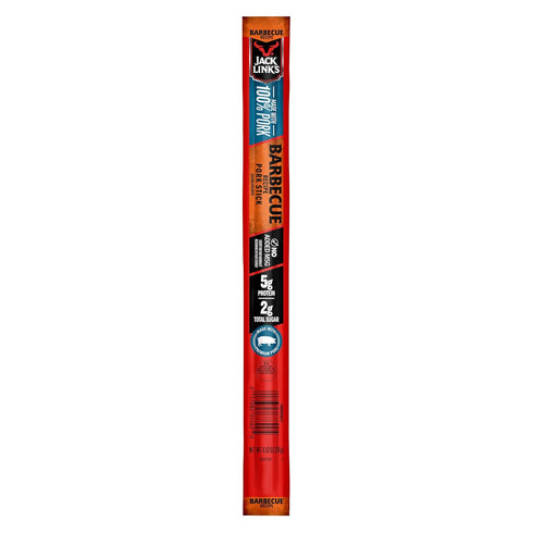 Jack Link's Meat Sticks, Barbecue Recipe Pork - Protein Snack Stick with