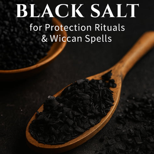 1 Oz(Ounce) Bless International Black Salt for Wiccan Protection Rituals and Spells