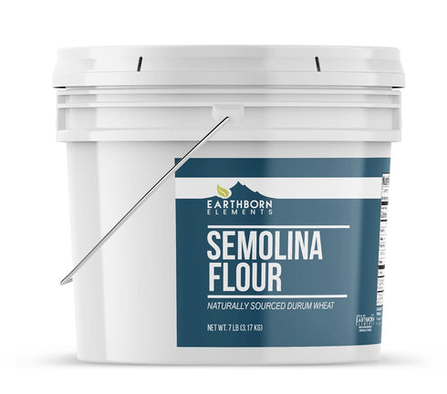 (1 Earthborn Elements Semolina Flour Gallon) For Making Pasta & Couscous, Pizza & Bread Dough