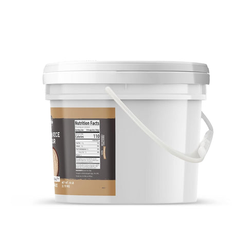 1 Birch & Meadow Gallon of Brown Rice Flour, Gluten-free, Non-GMO, Pancakes & Breads