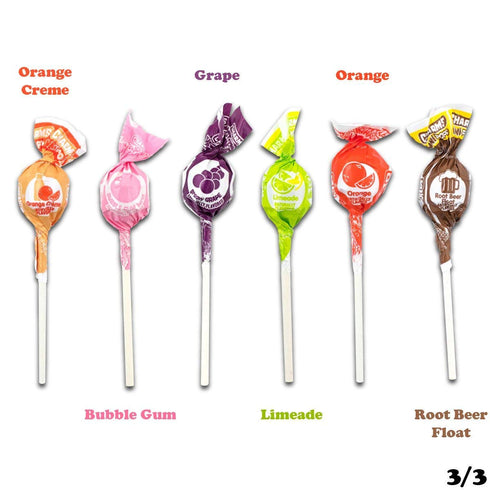 Charms Mini Pops - 18 Assorted Flavors with Resealable Bag (300 Count)