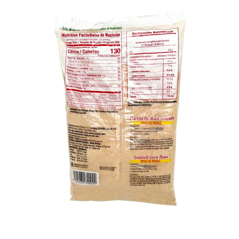 100 La India Verdena | Pinole de Maiz | Toasted Corn Flour | Natural