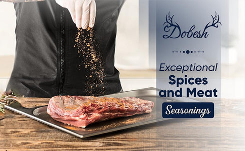 Dobesh Meat Massage Dry Rub Seasoning for Steak, Brisket, Hamburgers, Chicken, & Ribs