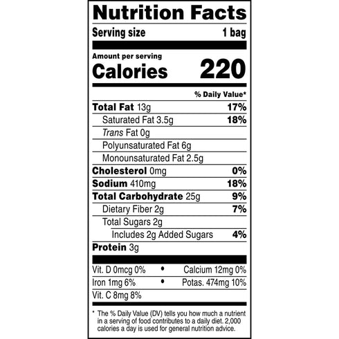 1.5 Oz (Pack 24) Herrs Baby Back Ribs Potato Chips, Gluten Free Snacks, Bold BBQ Flavor, Bag