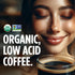 Packets, 24 VitaCup Perfect Low Acid Instant Coffee Dark Roast Coffee, USDA Organic & Fair Trade, Third Party Tested