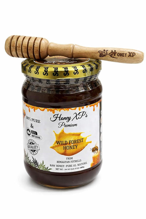 100% 680g (24 oz) Honey XP Raw Himalayan Wild Forest Honey Pure & Natural No Added Sugar Unprocessed & Cold-Filtered