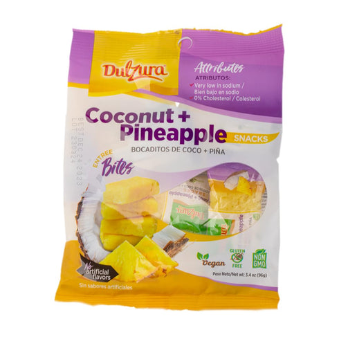 Dulzura Borincana Treats - Grated Coconut with Pineapple Flavors - 3.4 oz (Pack of 1)