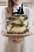 Fishing Wedding Cake Topper - Funny Bride and Groom Cake Decoration for Fishing Theme Wedding/Engagement