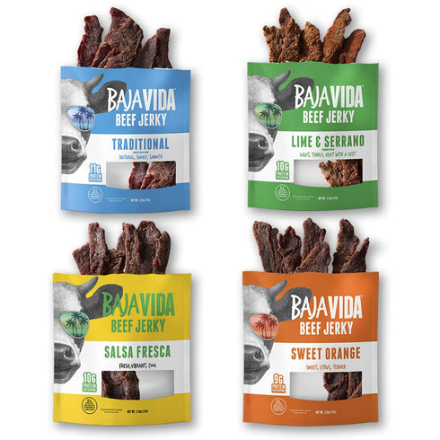 Baja Beef Jerky Snack Pack - Jerky Variety Pack, Beef Jerky Gifts