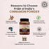 PACK 6 7 oz. Pride Of India - of - Natural Cinnamon Ground Pure & Fresh Gourmet Spice Perfect for Sweet & Savory Dishes