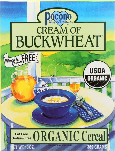 Pocono Cream of Buckwheat, 100% Organic Cereal, 13 oz (Pack of 6)