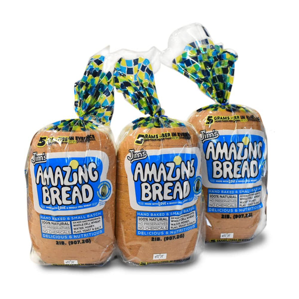 Jim's Amazing Bread - / Sliced Whole Wheat Bread 2lb / Gluten