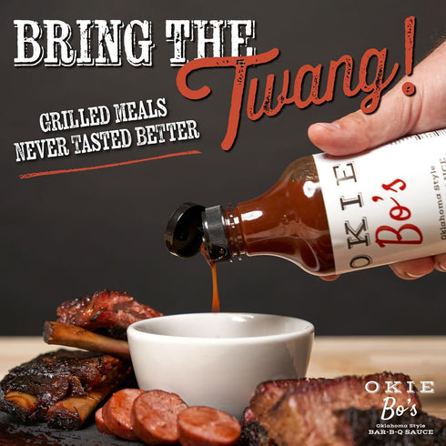 OkieBo's BBQ Sauce - Serrano, Oklahoma Style, Perfect Sauce for Creating Competition Style Ribs, Pork, Brisket, Salmon
